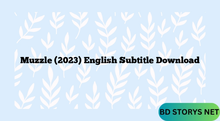 Muzzle (2023) English Subtitle Download