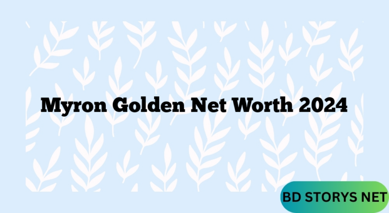 Myron Golden Net Worth 2024
