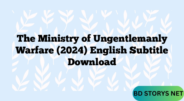 The Ministry of Ungentlemanly Warfare (2024) English Subtitle Download